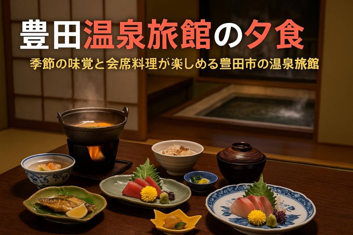 豊田市の旅館で味わう温泉旅館会席と旬の夕食メニュー