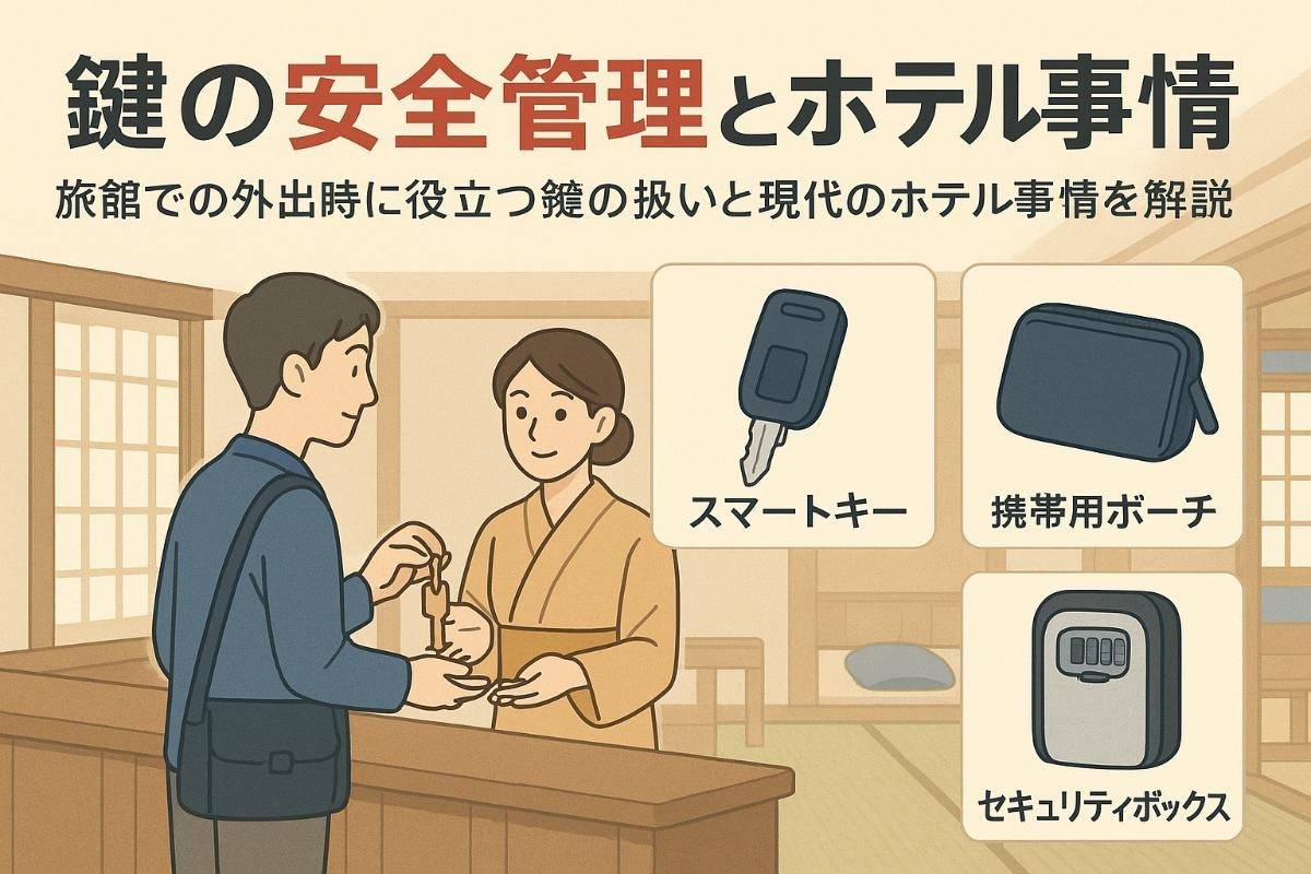 旅館の外出時に鍵を安全に管理する方法とホテル最新事情ガイド