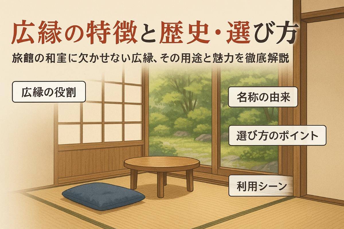 旅館の窓際スペース広縁の名称と歴史を専門解説！特徴や和室での役割・選び方と利用シーンも徹底比較
