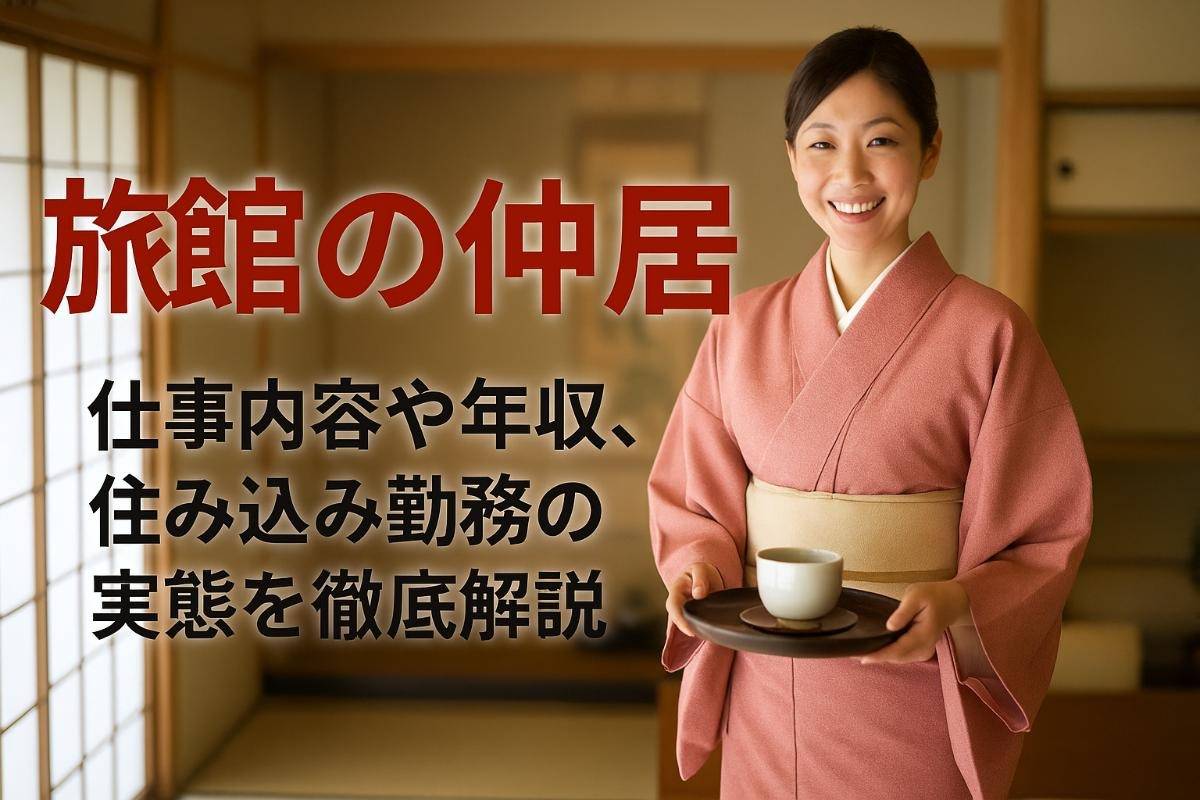 旅館の仲居の仕事と求人を徹底解説｜仕事内容・年収・住み込み勤務の実態ややりがいも紹介